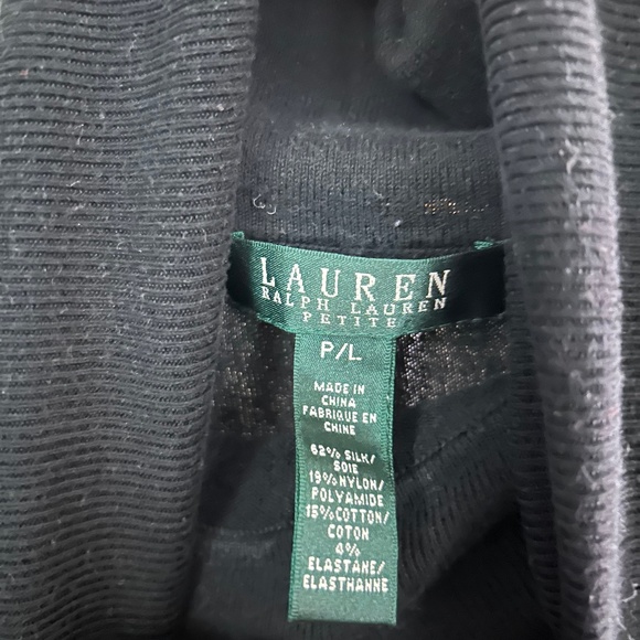 Large Petite Black Ralph Lauren Turtleneck - Picture 3 of 3
